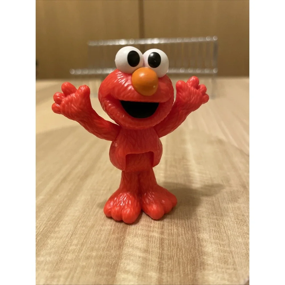 Neighborhood Friends Sesame Street Poseable Figure ELMO Figure Cake Topper Nice!